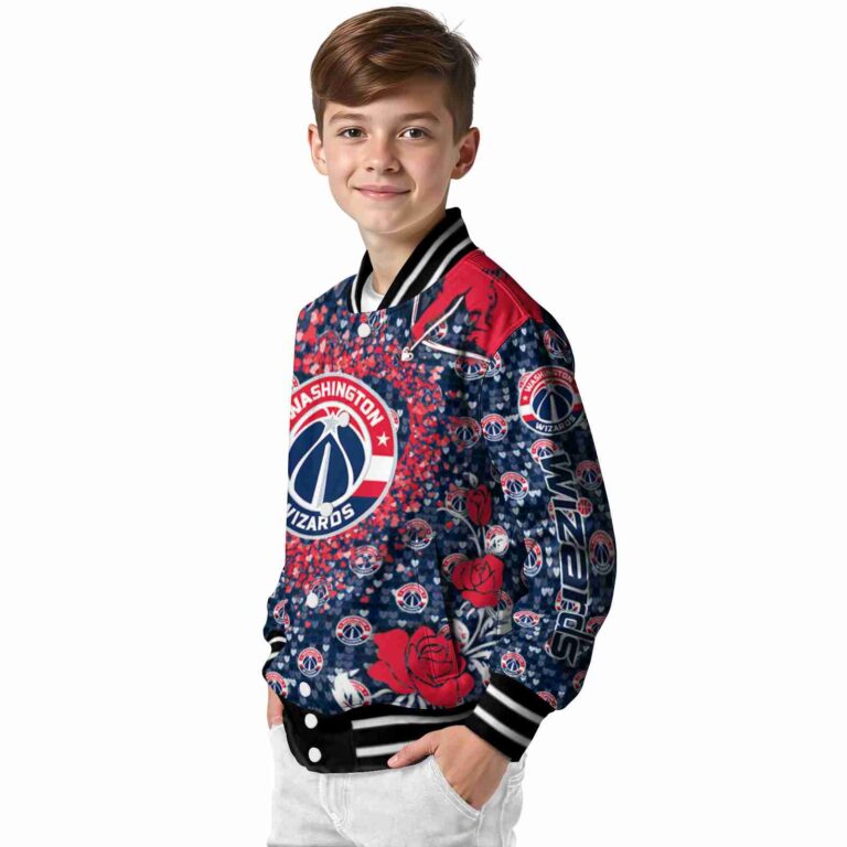 personalized washington wizards heart explosion blue jacket trendy