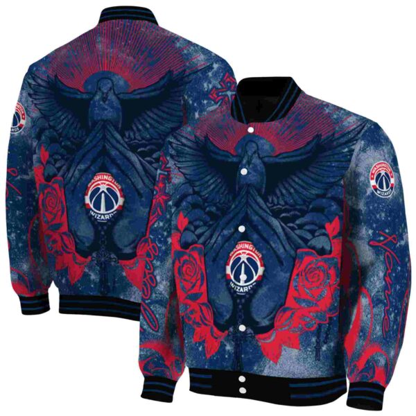 personalized washington wizards praying hands blue jacket fashion forward