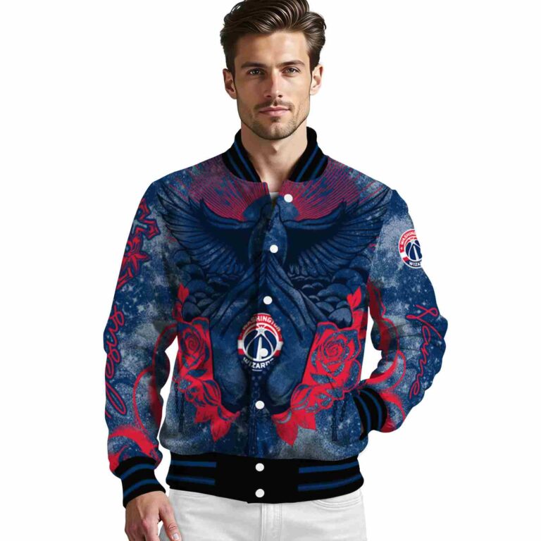 personalized washington wizards praying hands blue jacket high quality