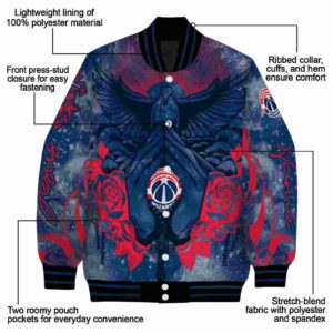 personalized washington wizards praying hands blue jacket new arrival