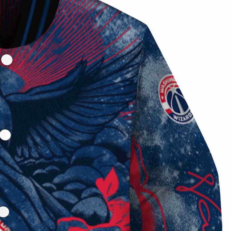personalized washington wizards praying hands blue jacket premium grade