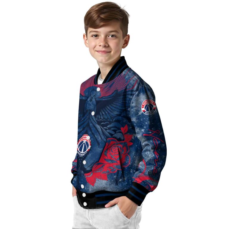 personalized washington wizards praying hands blue jacket trendy