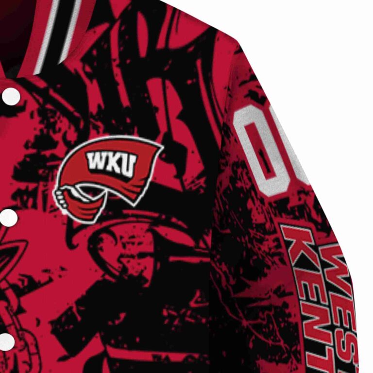 personalized western kentucky hilltoppers fishing art red jacket premium grade