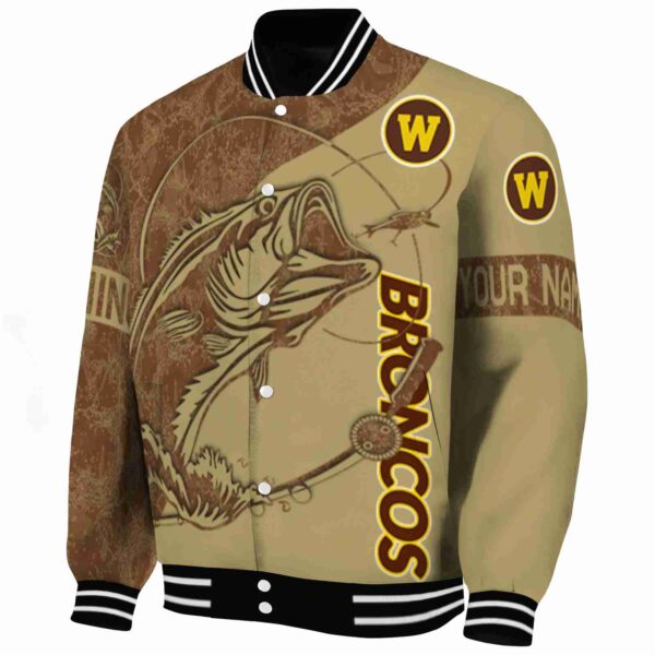 personalized western michigan broncos fishing rod gold jacket best selling