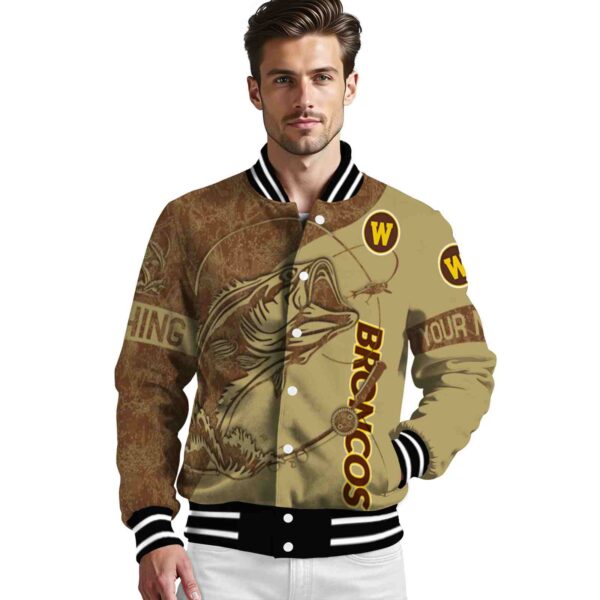 personalized western michigan broncos fishing rod gold jacket high quality
