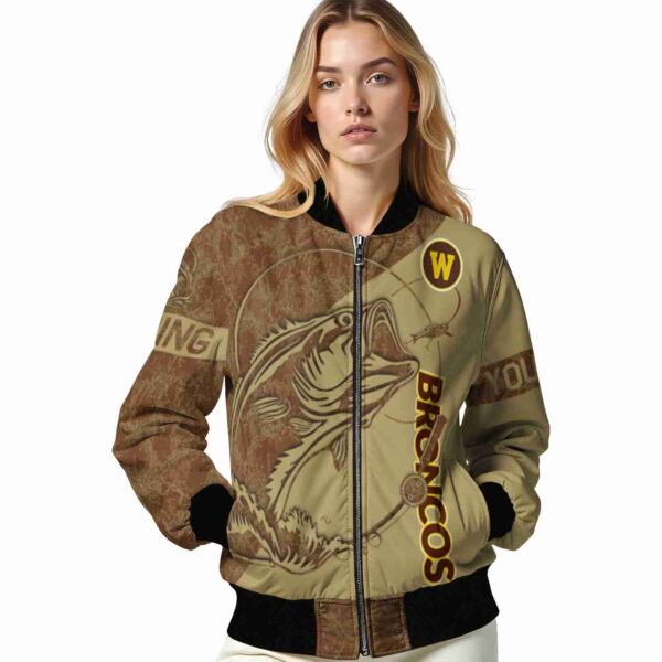 personalized western michigan broncos fishing rod gold jacket latest model