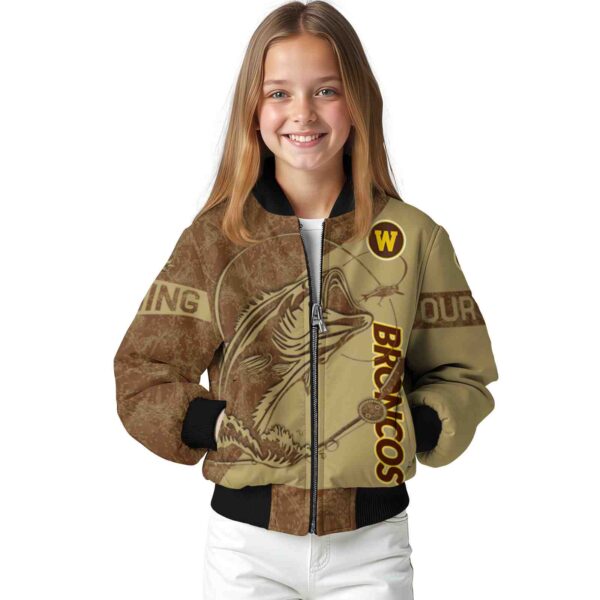 personalized western michigan broncos fishing rod gold jacket top rated