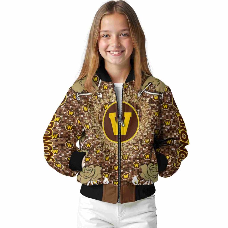 personalized western michigan broncos heart explosion brown jacket top rated