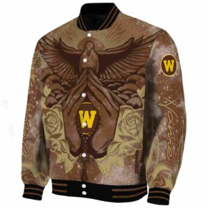personalized western michigan broncos praying hands brown jacket best selling