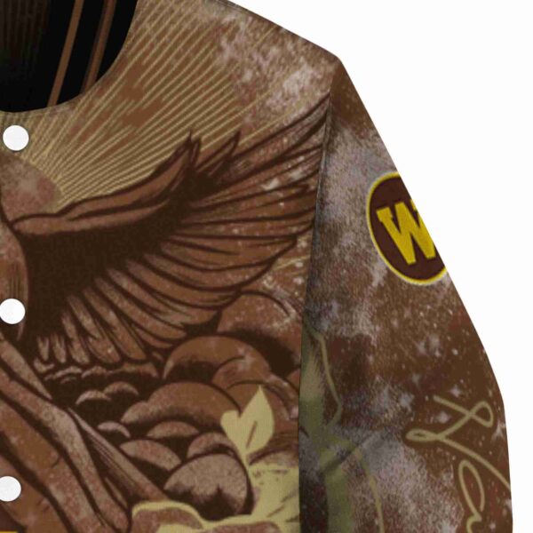 personalized western michigan broncos praying hands brown jacket premium grade