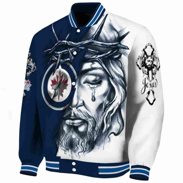 personalized winnipeg jets jesus tears blue white jacket best selling