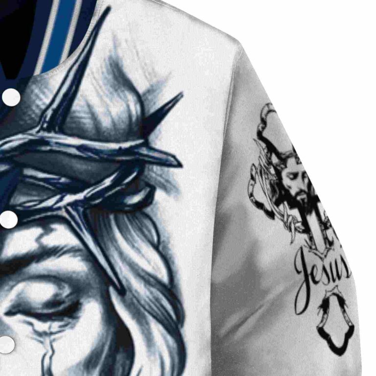 personalized winnipeg jets jesus tears blue white jacket premium grade