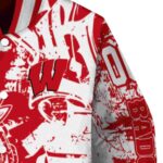 personalized wisconsin badgers fishing art red jacket best selling