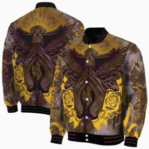 personalized wyoming cowboys praying hands brown jacket fashion forward