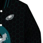 philadelphia eagles hexagonal pattern green black jacket best selling
