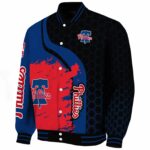 philadelphia phillies hexagonal pattern blue black jacket best selling