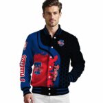 philadelphia phillies hexagonal pattern blue black jacket best selling