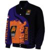 phoenix suns hexagonal pattern purple black jacket best selling