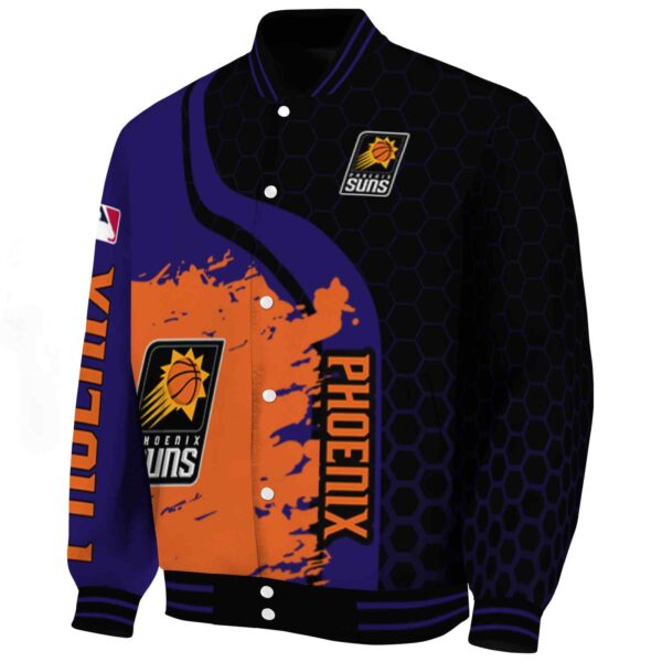 phoenix suns hexagonal pattern purple black jacket best selling