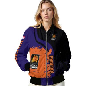 phoenix suns hexagonal pattern purple black jacket latest model