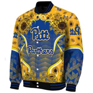 pittsburgh panthers sunflower bloom royal blue yellow jacket best selling