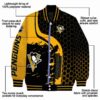pittsburgh penguins hexagonal pattern yellow black jacket new arrival