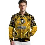 pittsburgh penguins sunflower bloom yellow jacket best selling