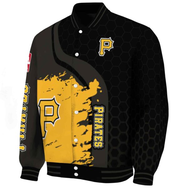 pittsburgh pirates hexagonal pattern black jacket best selling