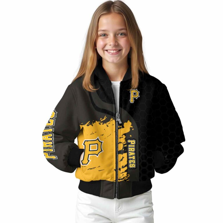 pittsburgh pirates hexagonal pattern black jacket top rated