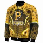 pittsburgh pirates sunflower bloom black yellow jacket best selling