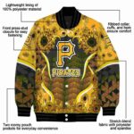 pittsburgh pirates sunflower bloom black yellow jacket best selling