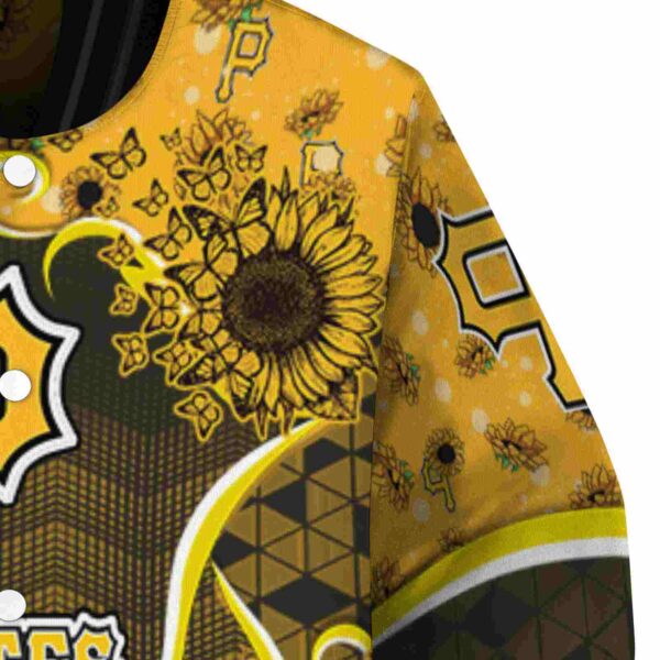 pittsburgh pirates sunflower bloom black yellow jacket premium grade