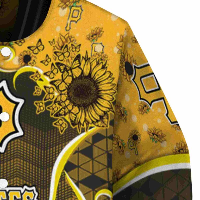 pittsburgh pirates sunflower bloom black yellow jacket premium grade