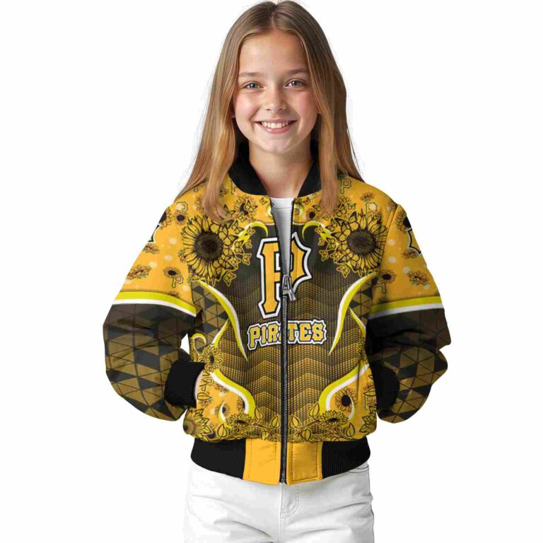 pittsburgh pirates sunflower bloom black yellow jacket top rated