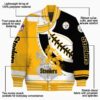 pittsburgh steelers baseball stitching black white jacket new arrival