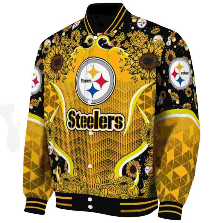 pittsburgh steelers sunflower bloom gold yellow jacket best selling