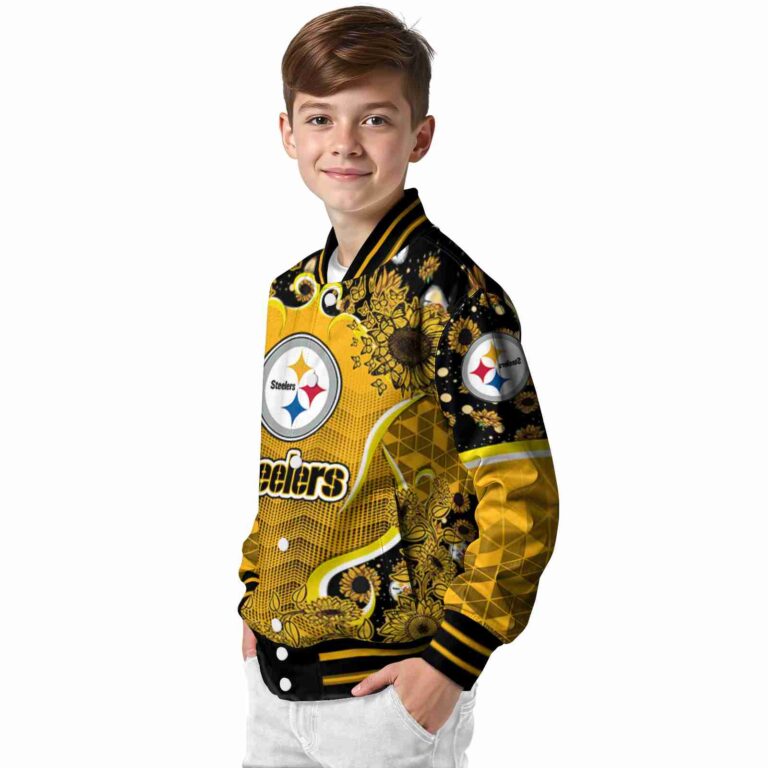 pittsburgh steelers sunflower bloom gold yellow jacket trendy