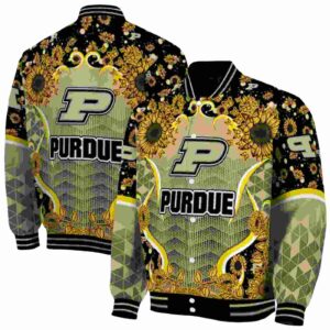 purdue boilermakers sunflower bloom gold yellow jacket fashion forward