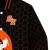 sam houston bearkats hexagonal pattern orange black jacket premium grade