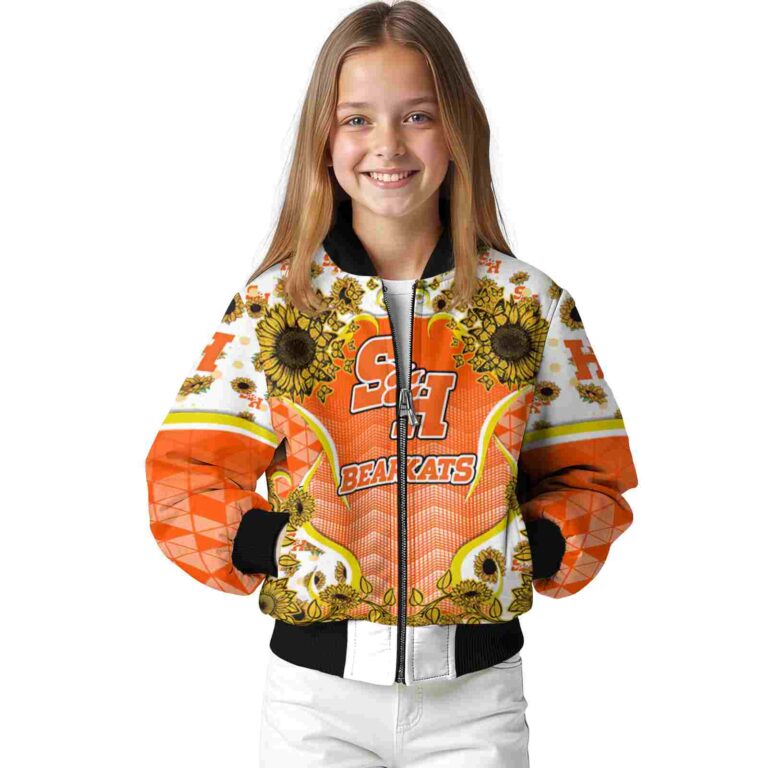 sam houston bearkats sunflower bloom orange yellow jacket top rated
