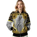 san antonio spurs sunflower bloom silver yellow jacket best selling