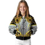 san antonio spurs sunflower bloom silver yellow jacket best selling