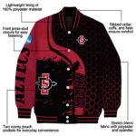 san diego state aztecs hexagonal pattern red black jacket best selling