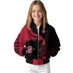 san diego state aztecs hexagonal pattern red black jacket best selling