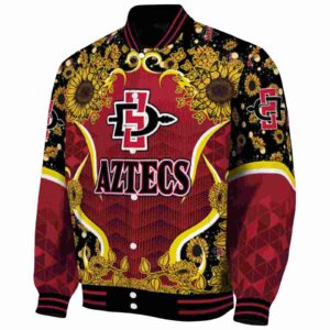 san diego state aztecs sunflower bloom red yellow jacket best selling