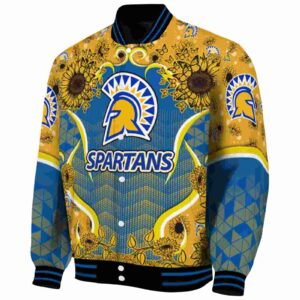san jose state spartans sunflower bloom blue yellow jacket best selling