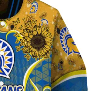 san jose state spartans sunflower bloom blue yellow jacket premium grade