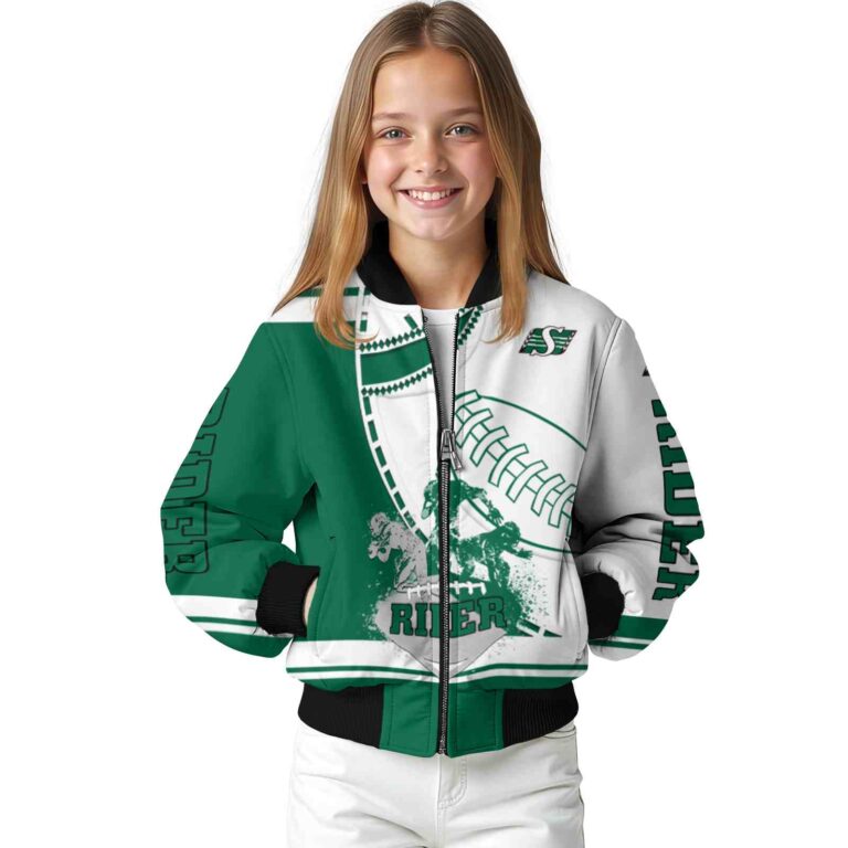 saskatchewan roughriders baseball stitching white jacket top rated