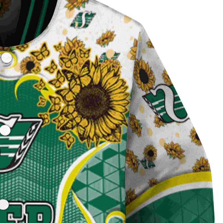 saskatchewan roughriders sunflower bloom green yellow jacket premium grade