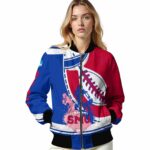 smu mustangs baseball stitching red white jacket best selling